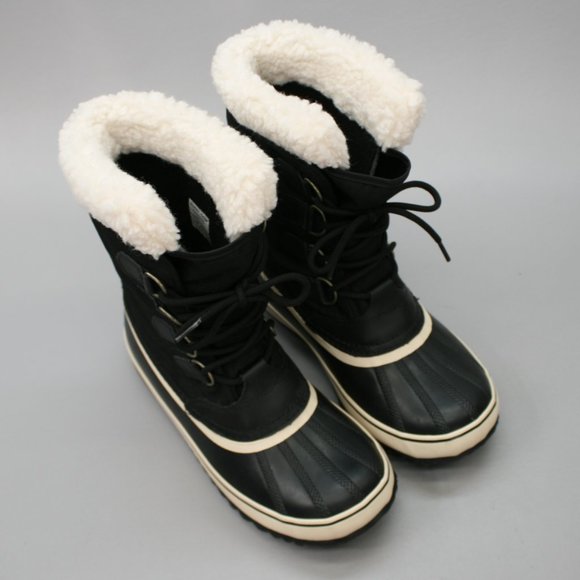 Sorel Ladies 9 Winter Carnival Black Waterproof Duck Felt Snow Boots NL1495-011 - Picture 6 of 12